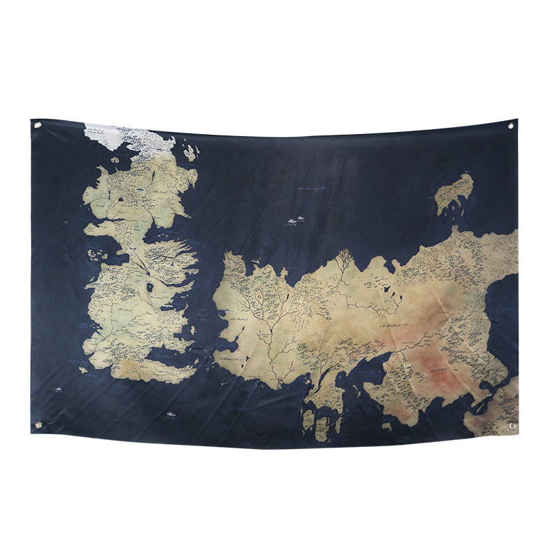 New Home Map Decoration Flag