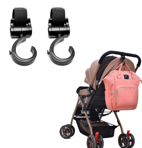 2pcs Lot Baby Stroller Accessories 360 Basket Stroller Hook Multifunctional Baby Stroller Hooks Accessories Useful Hanger Hooks