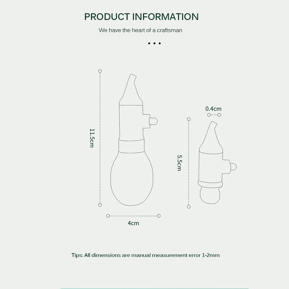 Infant Silicone Nasal Aspirator Type Neonatal Cold Nasal Mucus Cleaner