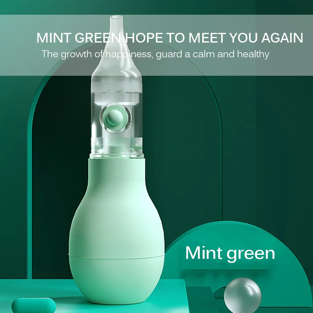 Infant Silicone Nasal Aspirator Type Neonatal Cold Nasal Mucus Cleaner
