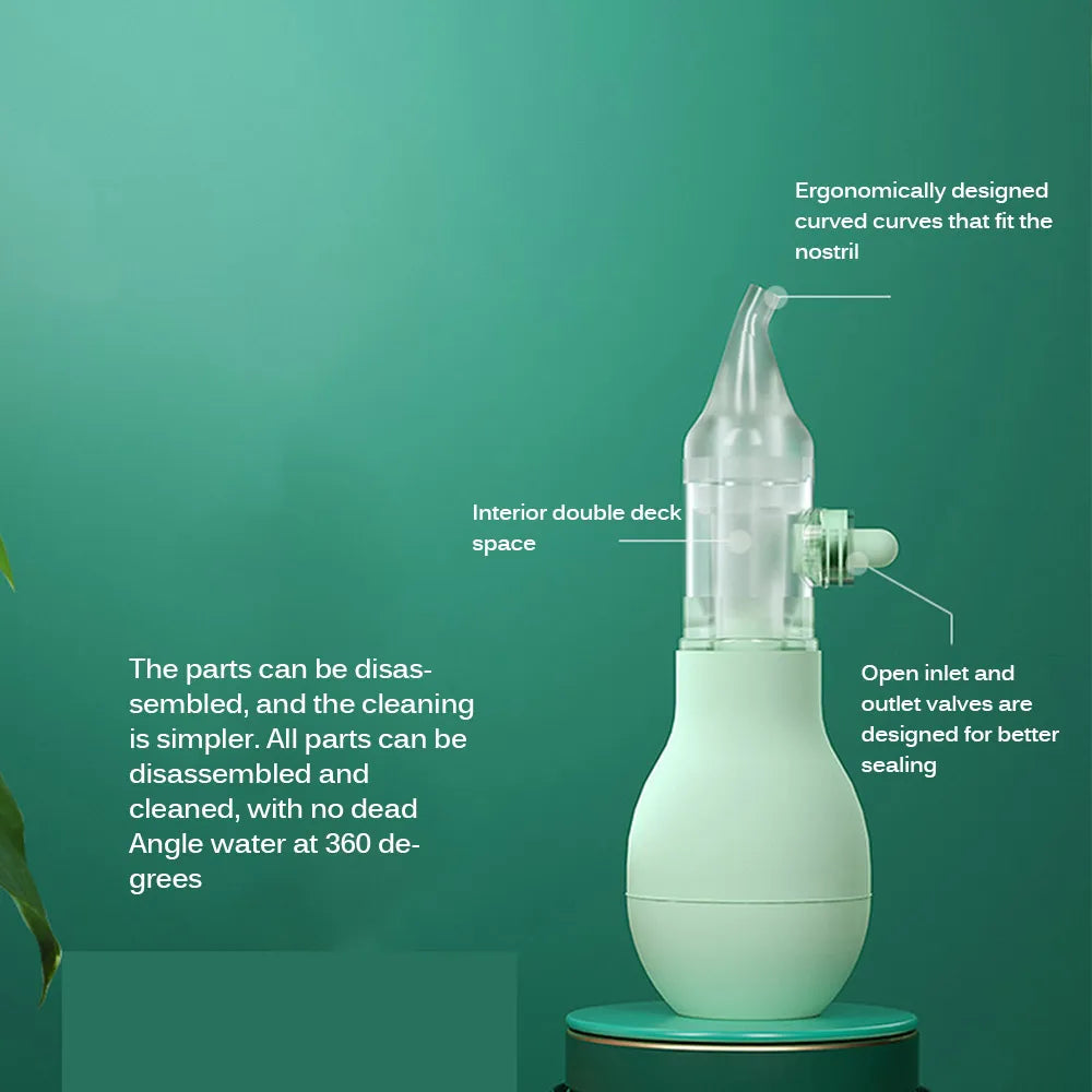 Infant Silicone Nasal Aspirator Type Neonatal Cold Nasal Mucus Cleaner