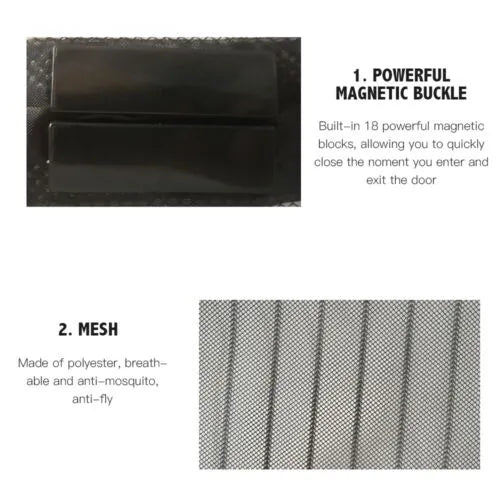 Anti Mosquito Insect Fly Bug Kitchen Curtains Magnetic Mesh Net Door Screen