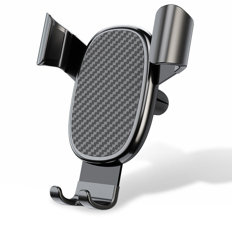 Vehicle gravity automatic clamping bracket