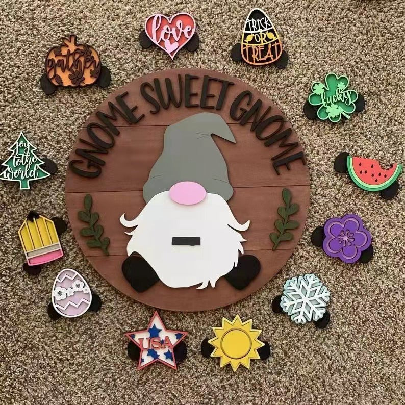 Home Creative Wooden Welcome Doorplate