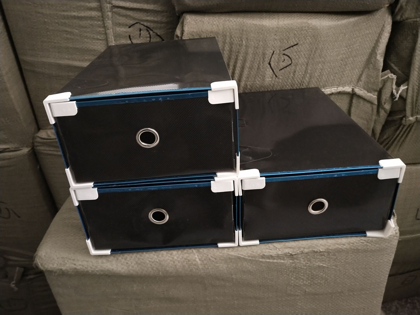 plastic shoe box