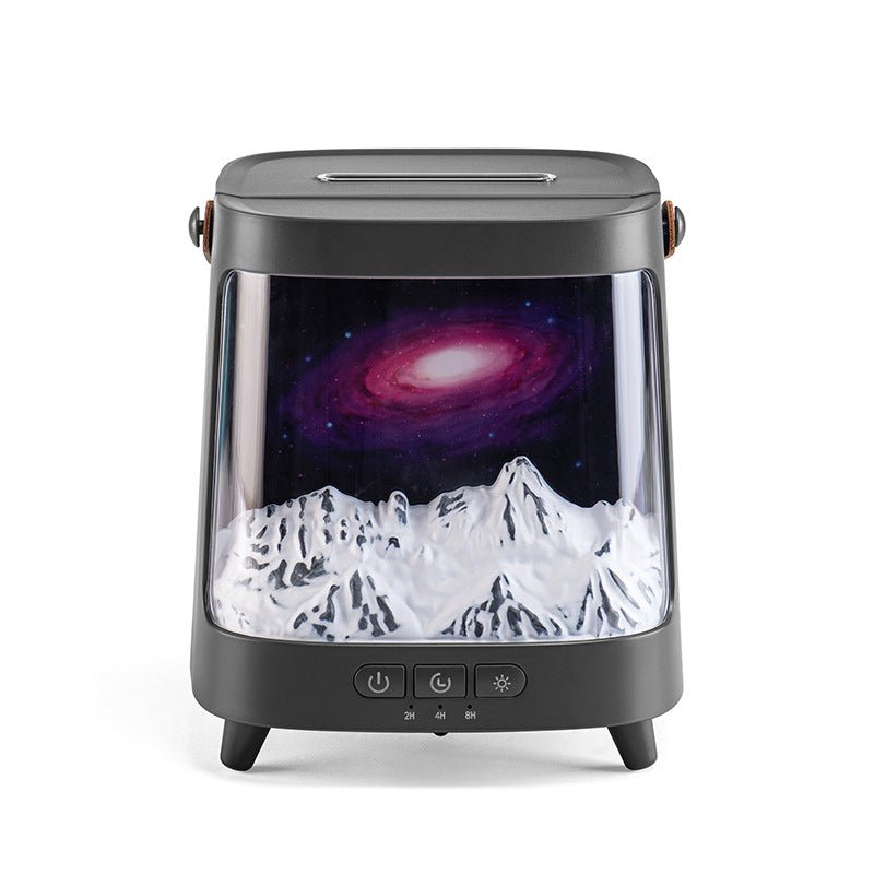 3D Starry Sky Flame Aromatherapy Machine Desktop Home Humidifier - Nexxcart