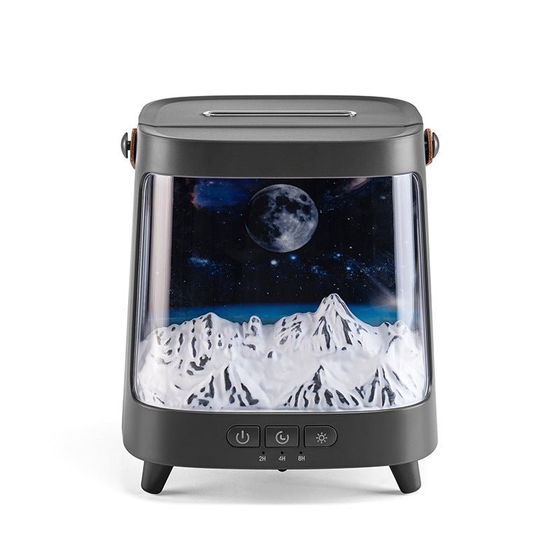 3D Starry Sky Flame Aromatherapy Machine Desktop Home Humidifier - Nexxcart
