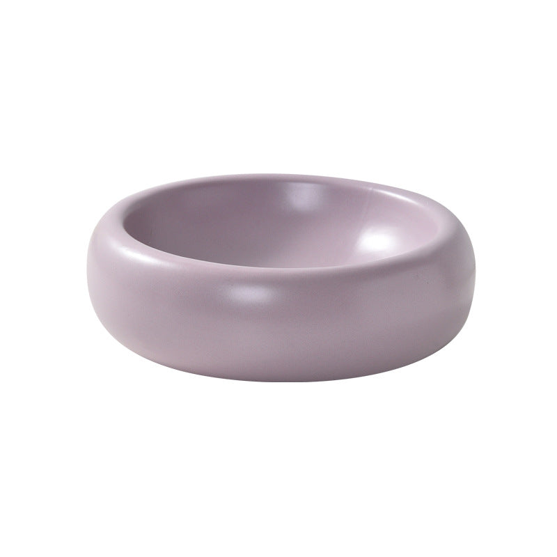 Cat Ceramic Tall Food Bowl Bowl Wide Mouth