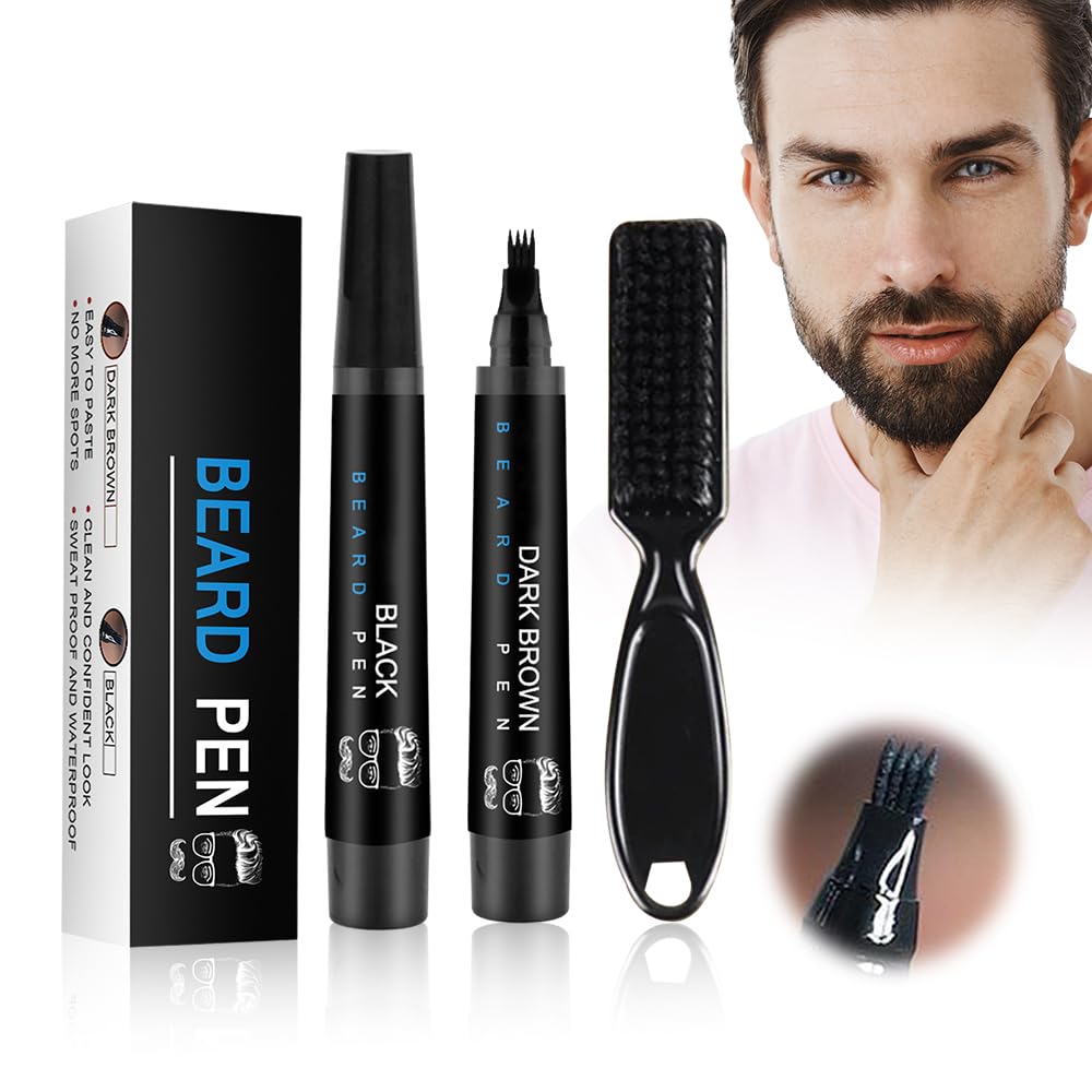 BeardKing™ Filler Pen Kit - Waterproof, Sweatproof, Long-Lasting Beard Pencil for Men