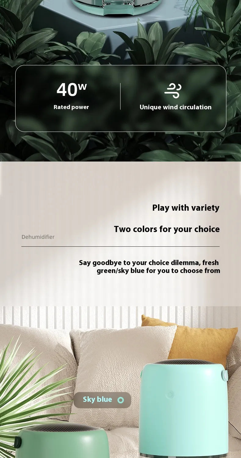 Bedroom Small Dry Air Purification Dehumidifier