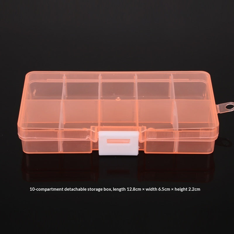 Plastic 15 compartment transparent storage box