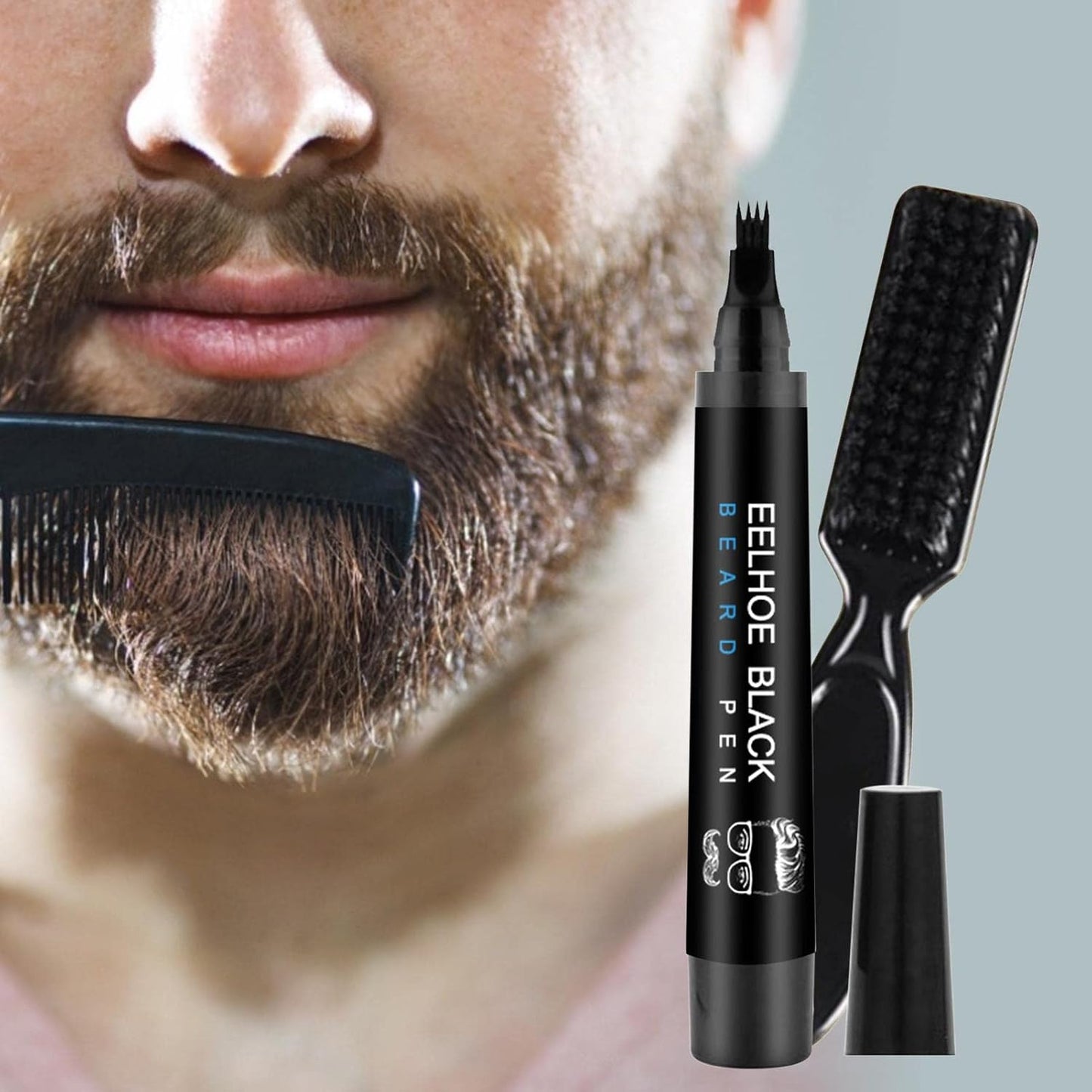 BeardKing™ Filler Pen Kit - Waterproof, Sweatproof, Long-Lasting Beard Pencil for Men