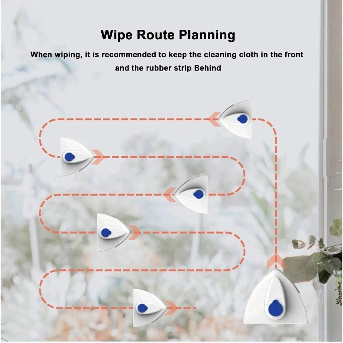 Magnetic Window Cleaner Double Sided Indoor Outside Glass Cleaner Magnet Washer