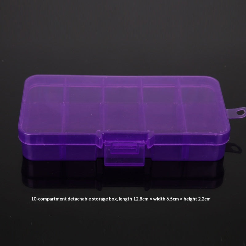 Plastic 15 compartment transparent storage box