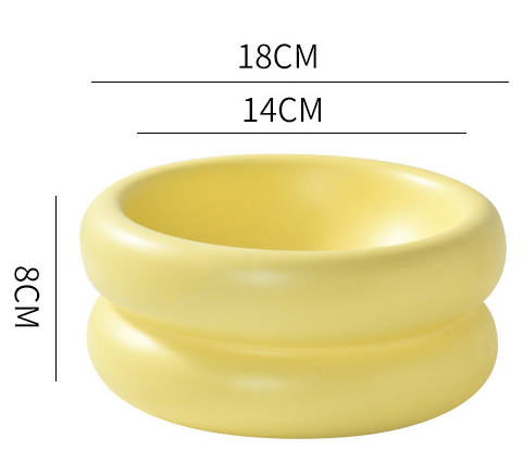 Cat Ceramic Tall Food Bowl Bowl Wide Mouth