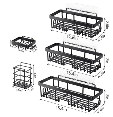 Bathroom Storage Rack Set Large Capacity