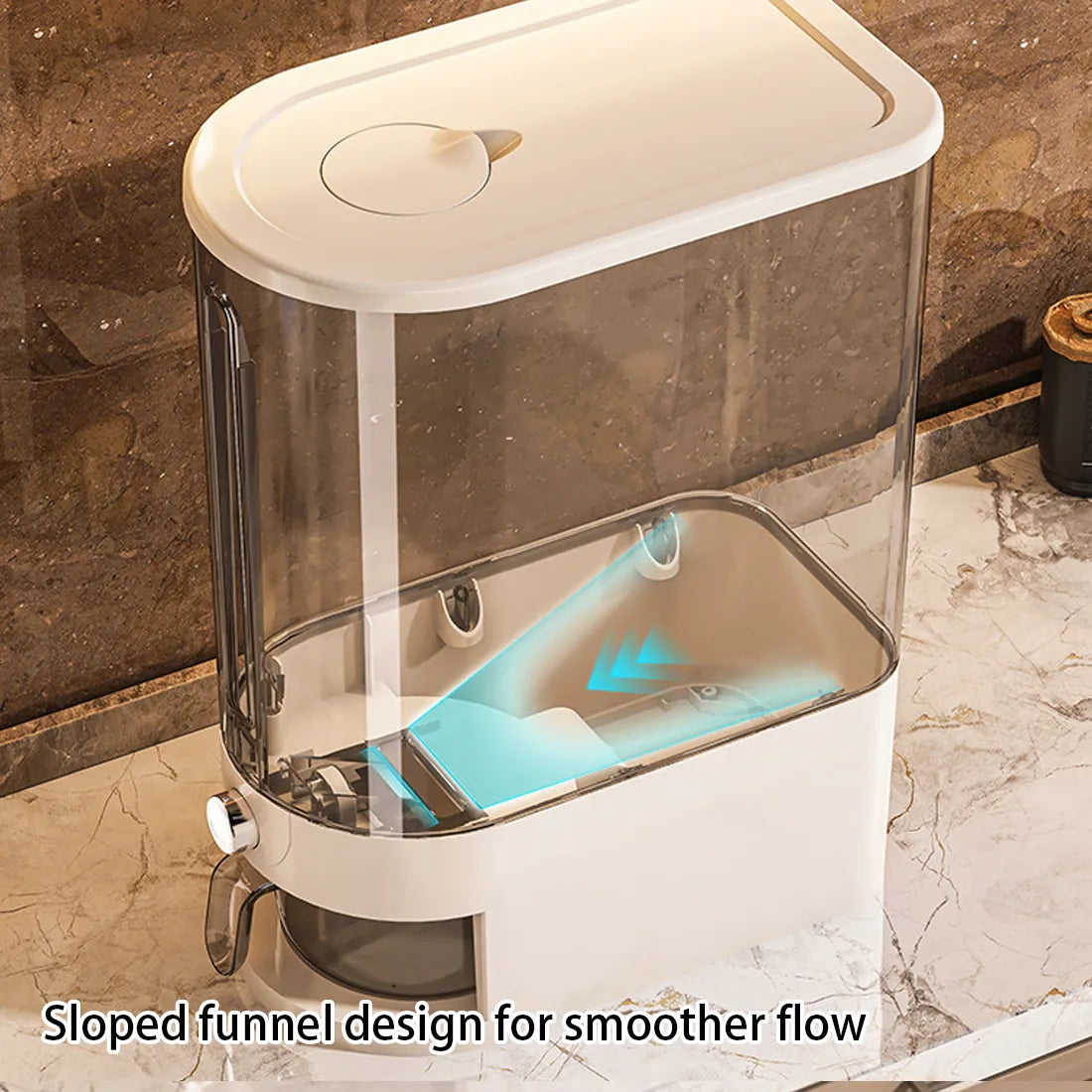5 10KG Rice Dispenser Container Cereal Dispenser Box Dry Food Grain Storage Home