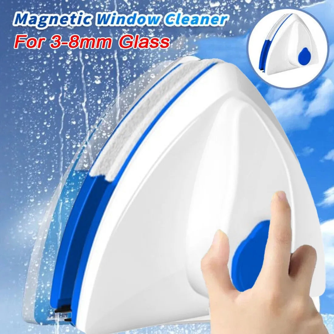 Magnetic Window Cleaner Double Sided Indoor Outside Glass Cleaner Magnet Washer
