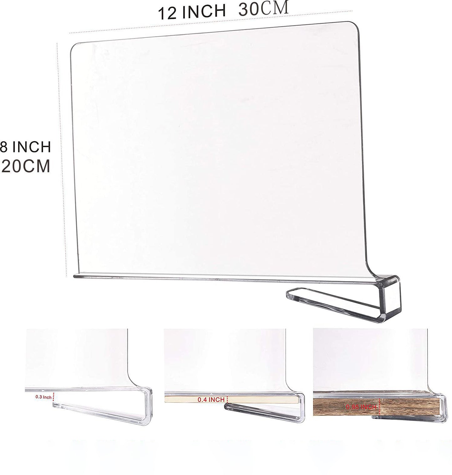 Wardrobe Bookcase Nail Free Acrylic Partition Board