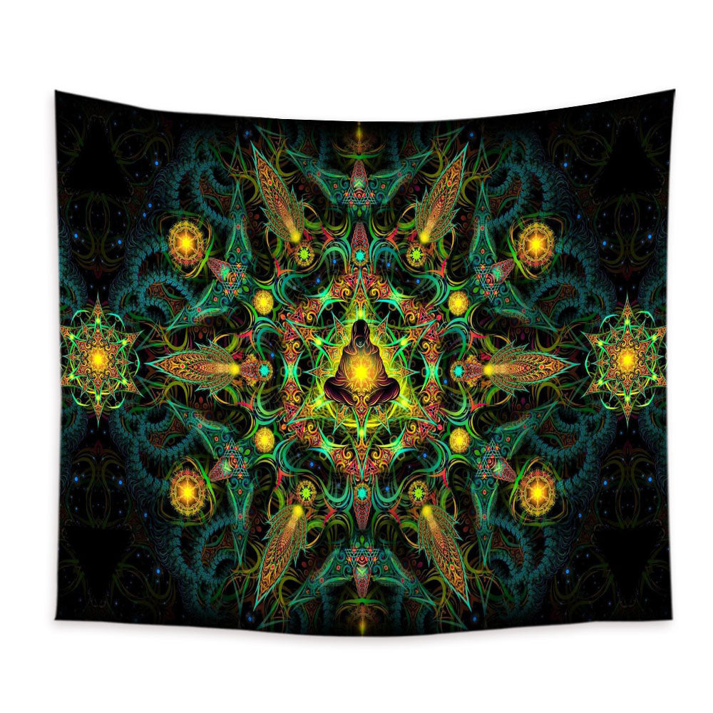 Home Tapestry Colorful Skeleton Owl