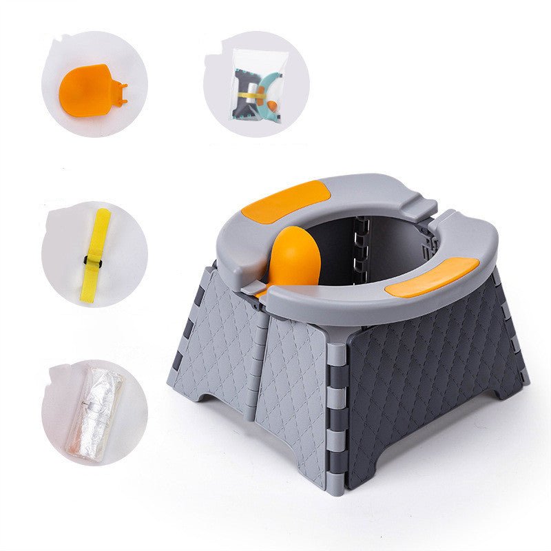 Baby Potty Training Seat Kids Toddler Outdoor Portable Folding Toilet Urinal Pot - Nexxcart