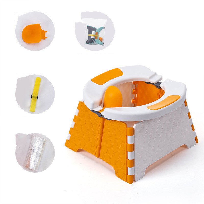 Baby Potty Training Seat Kids Toddler Outdoor Portable Folding Toilet Urinal Pot - Nexxcart