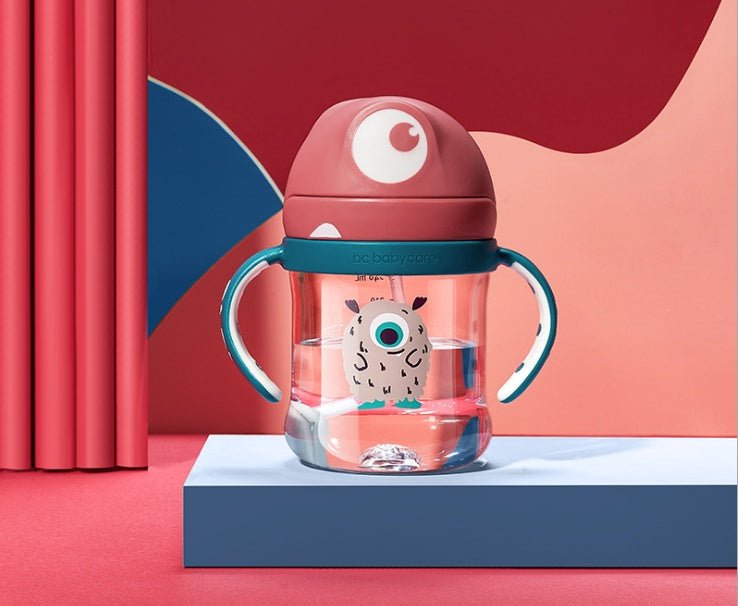 Babycare 240ml Baby Sippy Cup Cute Shape Anti - Choke Straw Baby Water Bottle - Nexxcart
