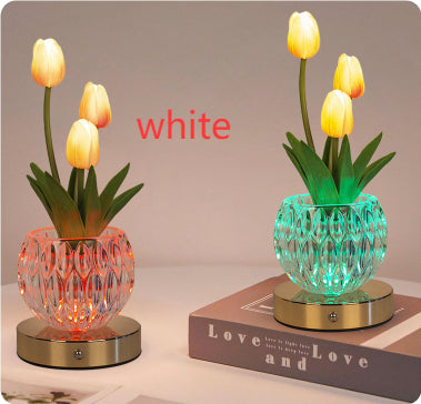 LED Tulip Night Light USB Remote Control Touch Dual Control 16 Colors