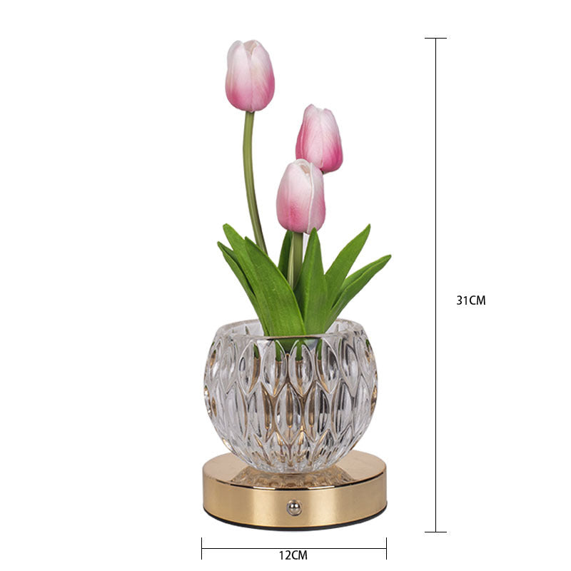 LED Tulip Night Light USB Remote Control Touch Dual Control 16 Colors