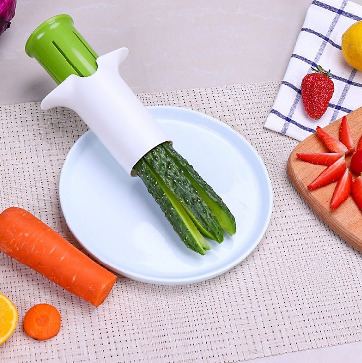 Creative Vegetable Cutters Fruit Kitchen Cucumber Carrot Divider Strawberry Slicer Splitter Kitchen Gadget Accessories - Nexxcart
