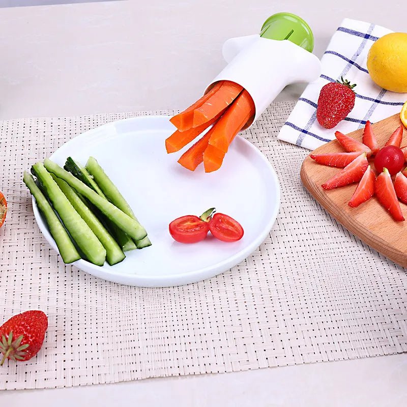 Creative Vegetable Cutters Fruit Kitchen Cucumber Carrot Divider Strawberry Slicer Splitter Kitchen Gadget Accessories - Nexxcart