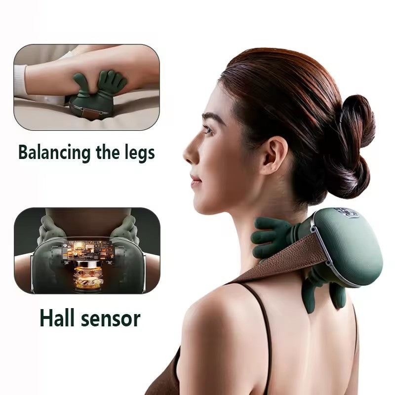 Electric Neck And Shoulder Muscle Massager Wireless Shoulder And Back Kneading