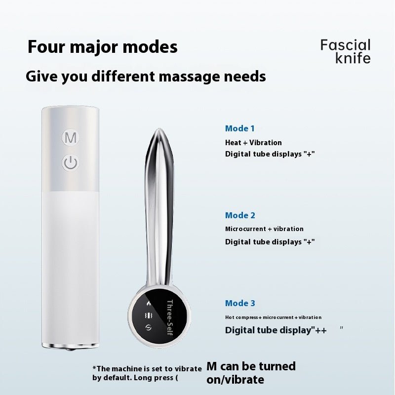 Electric Fascia Knife Vibration Body Massager High Vibration Massage Massager Warm Body Lifting Blade Comb Massage Tool - Nexxcart