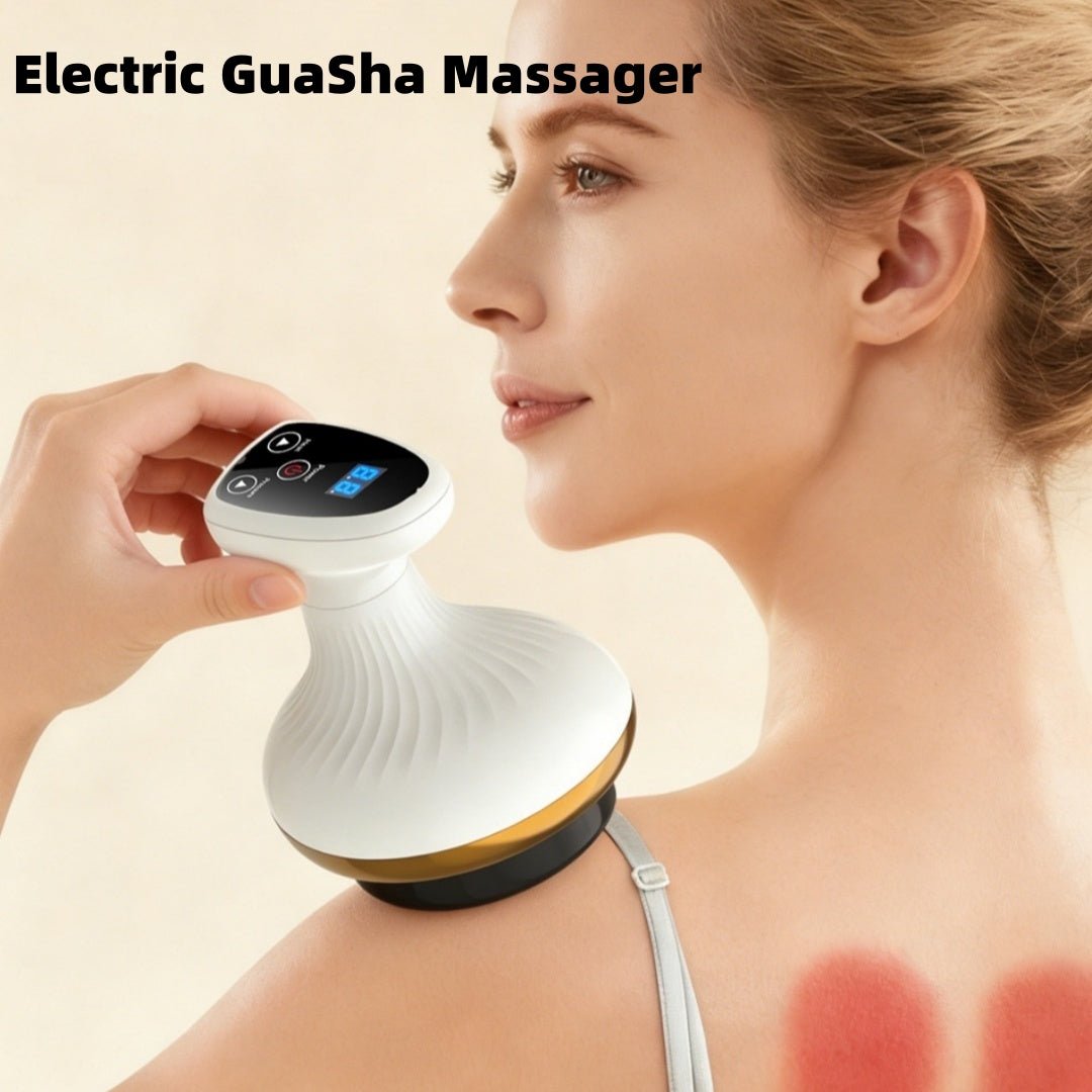 Electric Gua Sha Board Beauty Massager Cupping Device Electric Meridian Brush Home Abdominal Massage Gua Sha Board Massager - Nexxcart