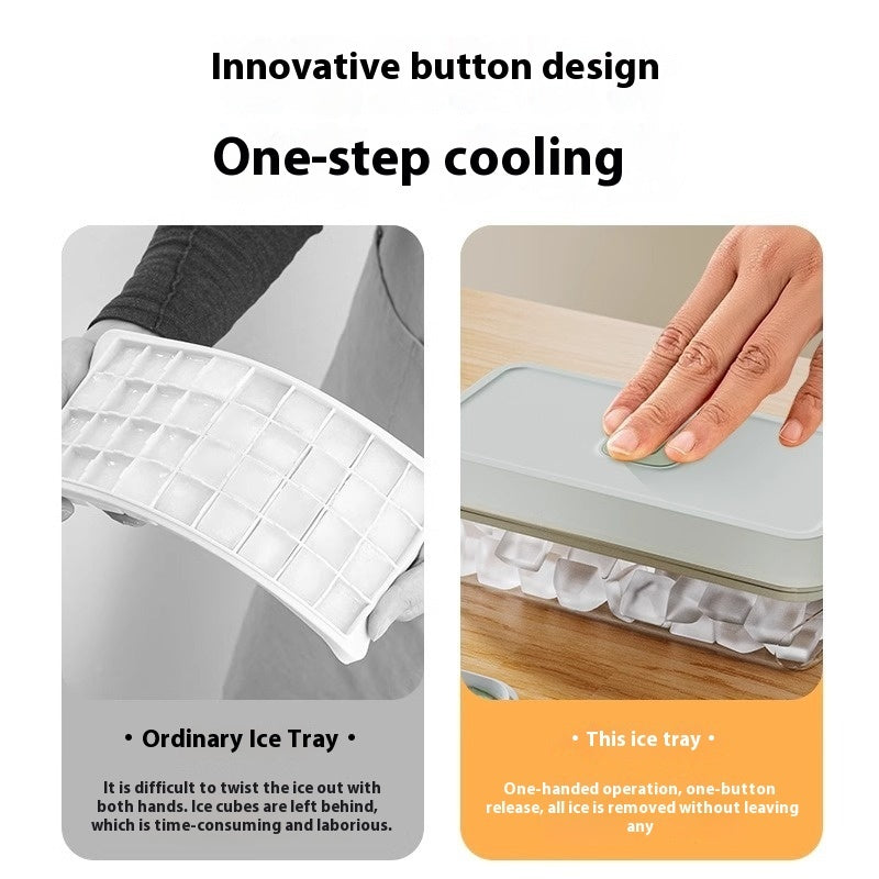 Food Grade Press Ice Cube Mold Homemade Ice Cube Tray