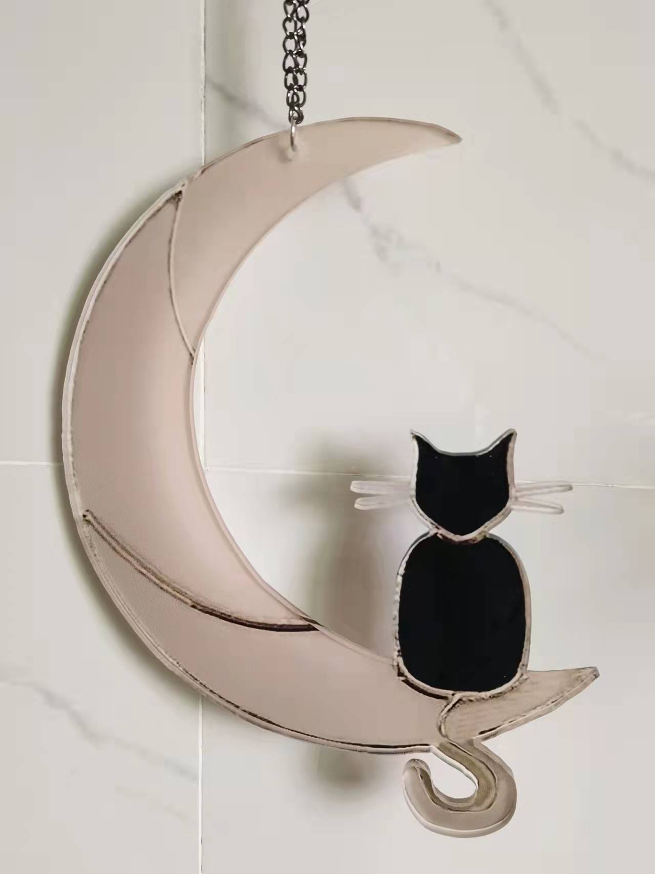 Home Moon Cat Ornament Pendant