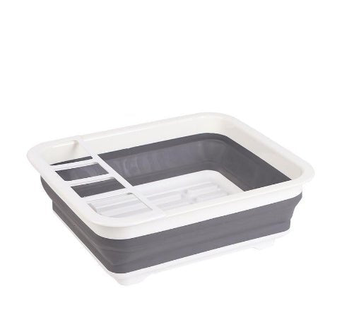 Folding kitchen drain dish rack - Nexxcart