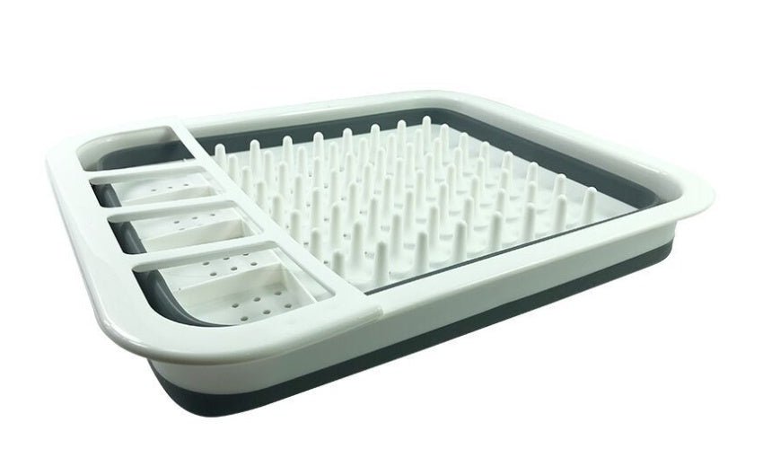 Folding kitchen drain dish rack - Nexxcart