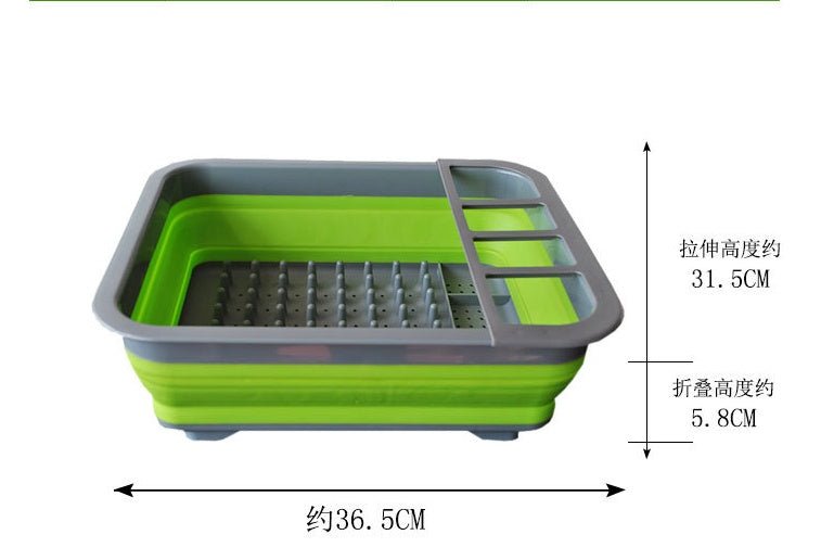 Folding kitchen drain dish rack - Nexxcart