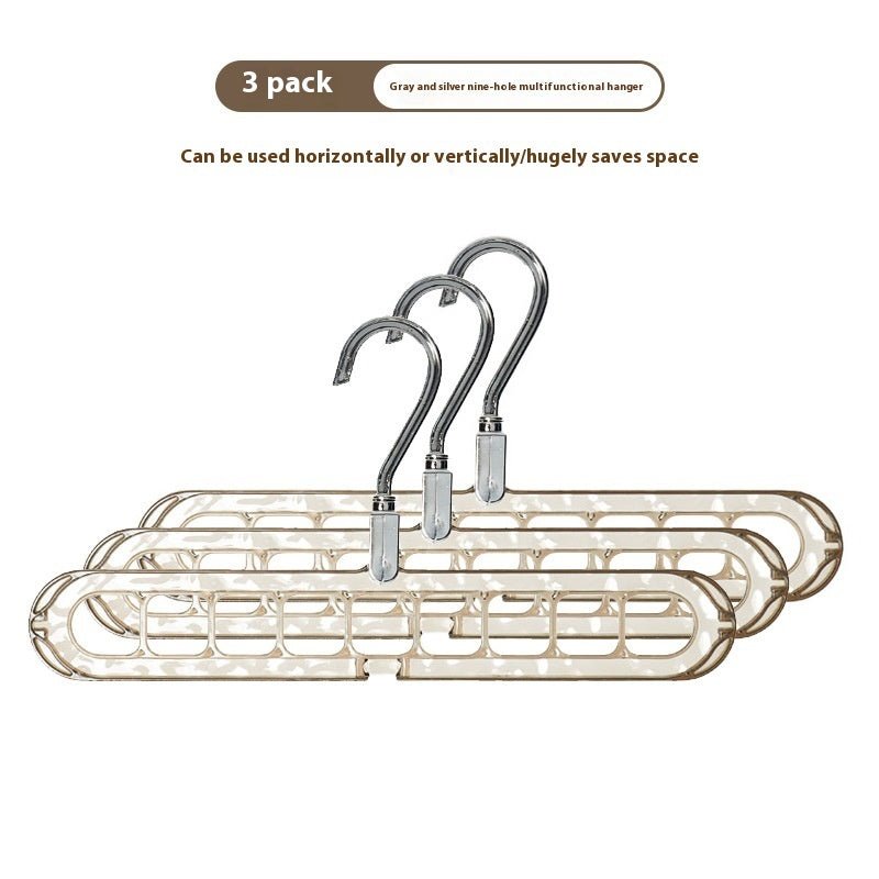 Glacier Pattern Nine - hole Hanger Household Foldable And Contractible - Nexxcart