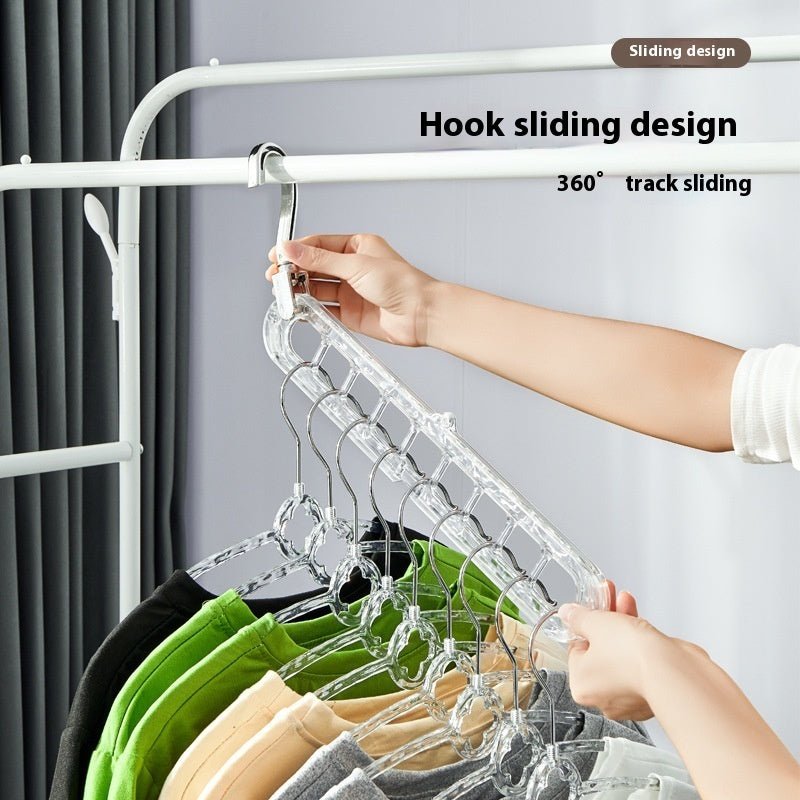 Glacier Pattern Nine - hole Hanger Household Foldable And Contractible - Nexxcart