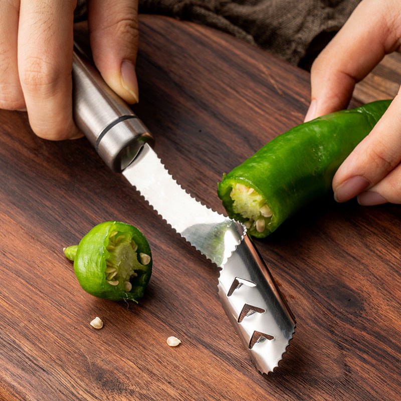 Green Pepper Nucleation Seed Picker Household Kitchen Supplies Core Remover Kitchen Tools - Nexxcart