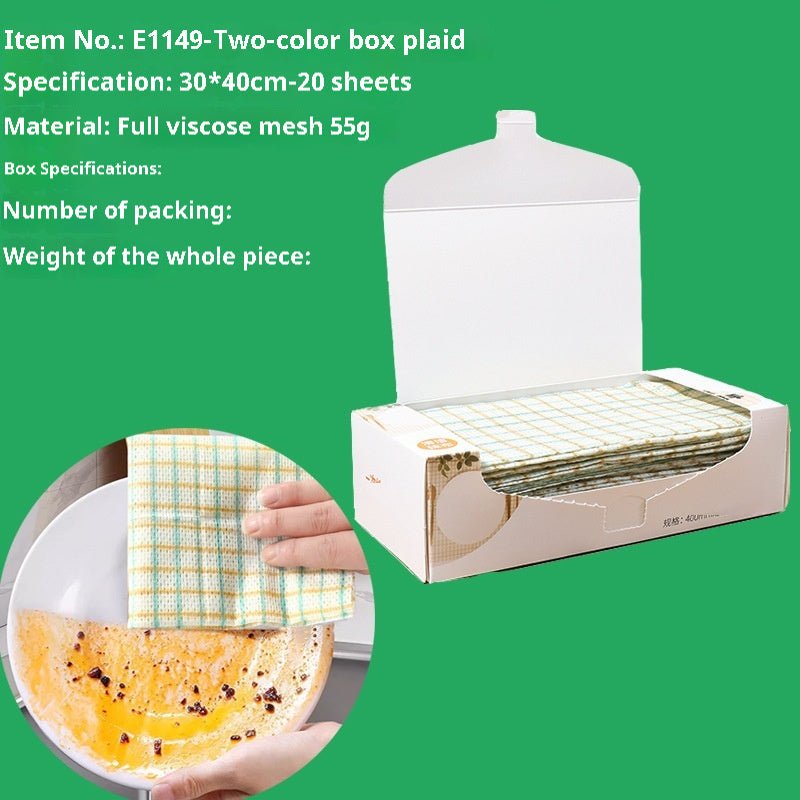 Kitchen Wet And Dry Non-woven Fabric Kitchen Dedicated Disposable Dishcloth - Nexxcart