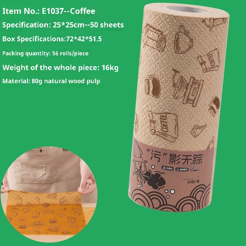 Kitchen Wet And Dry Non-woven Fabric Kitchen Dedicated Disposable Dishcloth - Nexxcart