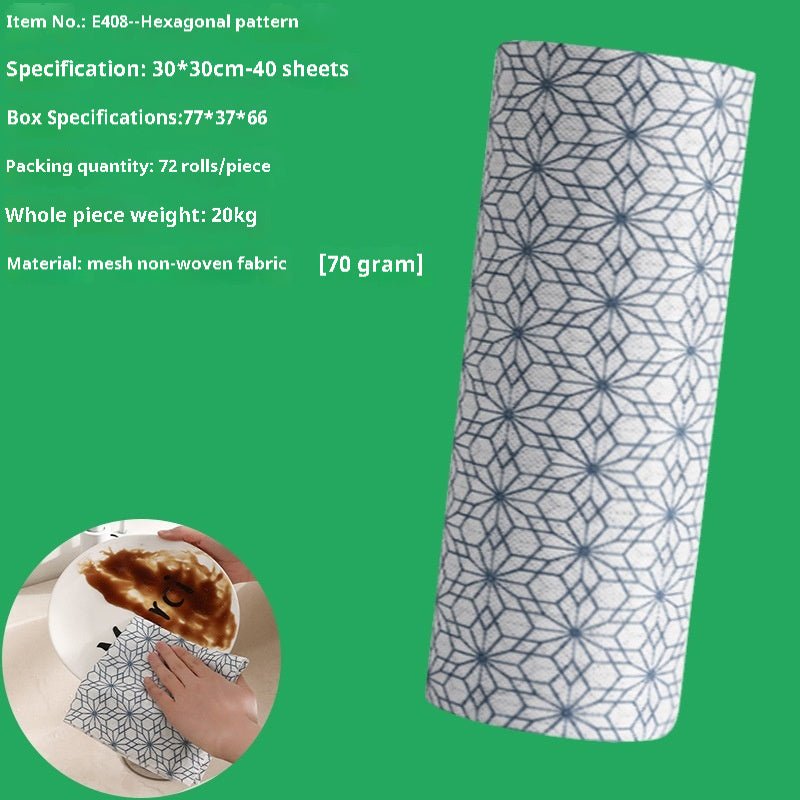 Kitchen Wet And Dry Non-woven Fabric Kitchen Dedicated Disposable Dishcloth - Nexxcart
