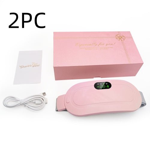 Menstrual Heating Pad Smart Warm Belt Relief Waist Pain Cramps Vibrating Abdominal Massager Electric Waist Belt Device - Nexxcart