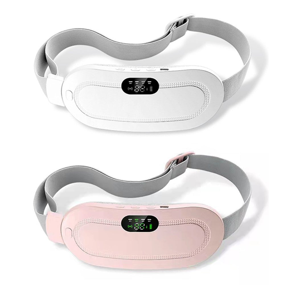Menstrual Heating Pad Smart Warm Belt Relief Waist Pain Cramps Vibrating Abdominal Massager Electric Waist Belt Device - Nexxcart