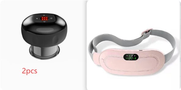 Menstrual Heating Pad Smart Warm Belt Relief Waist Pain Cramps Vibrating Abdominal Massager Electric Waist Belt Device - Nexxcart