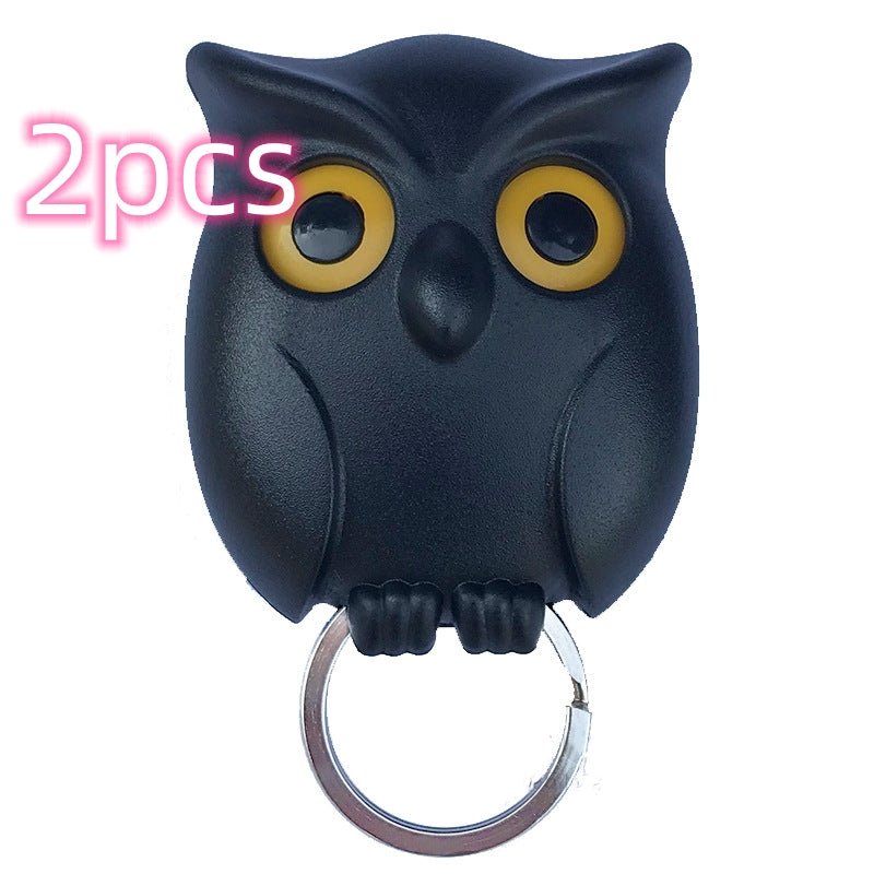 Night Owl Magnetic Wall Key Holder Wall Magnets Keep Keychains Hooks - Nexxcart