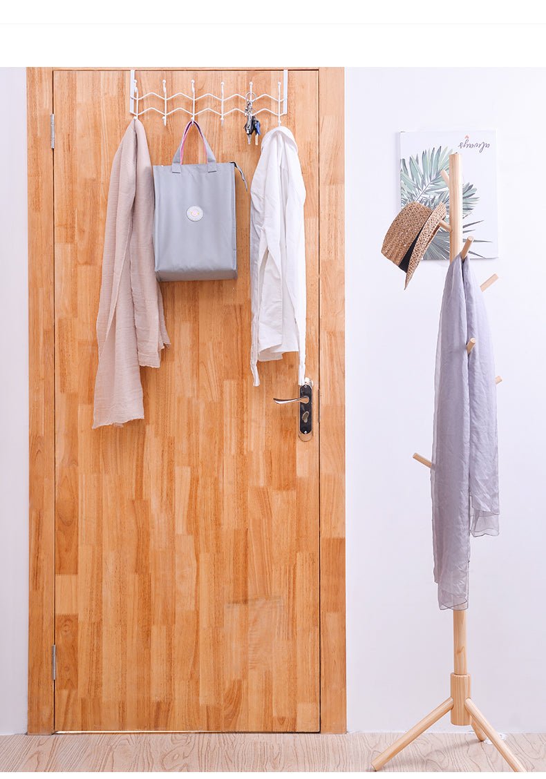 Punch - Free Door - Back Racks, Strong And Seamless, Double - Row Hangers Behind The Door - Nexxcart